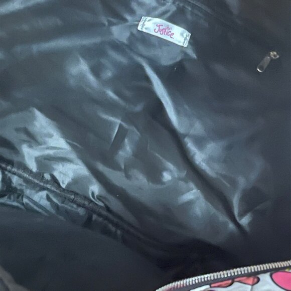 Justice "Always Good Vibes" Overnight Tote Gym Bag Duffle w/Makeup & change Bag - Picture 3 of 3